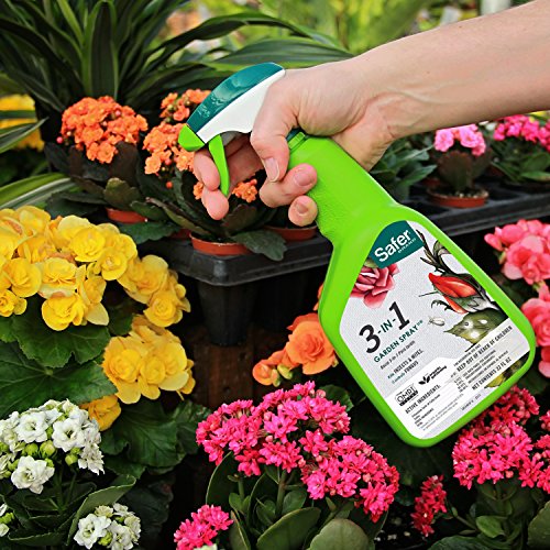 Safer Brand 5452 3-in-1 32-Ounce Ready-to-Use Garden Spray