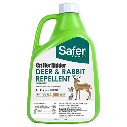 Safer Concentrate Brand 5972 Critter Ridder Deer & Rabbit Repellen...