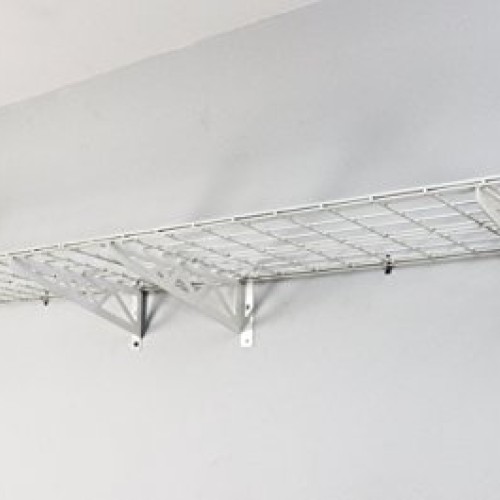 SafeRacks | Garage Wall Shelf Two-Pack 18x48 | Includes Bike Hoo...