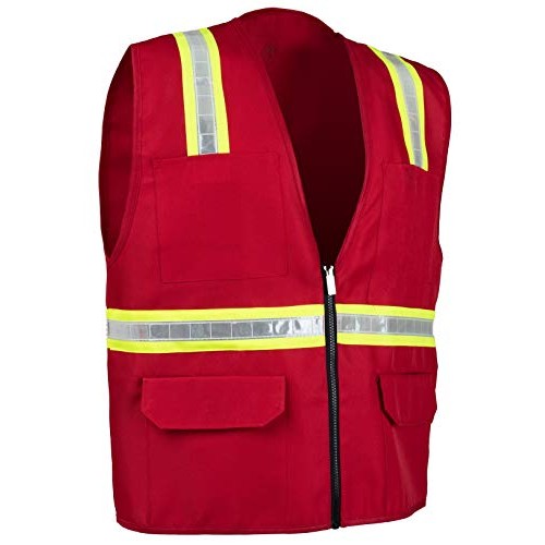 Safety Depot Safety Vest High Visibility Reflective Tape 8038-RD ...