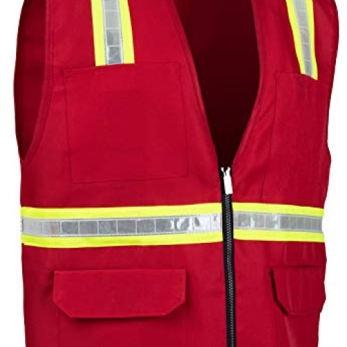 Safety Depot Safety Vest High Visibility Reflective Tape 8038-RD ...