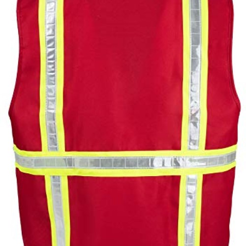 Safety Depot Safety Vest High Visibility Reflective Tape 8038-RD ...