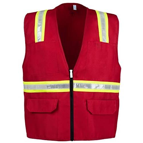 Safety Depot Safety Vest High Visibility Reflective Tape 8038-RD ...