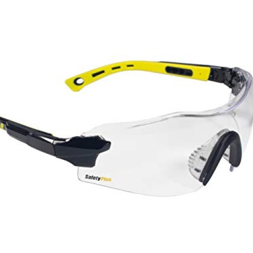 Safety Glasses Clear Lens - ANSI Z87.1 Standards, Scratch Resist...