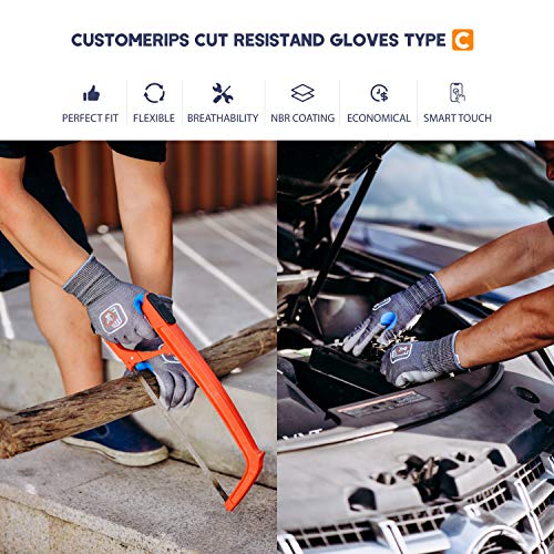 SAFEYEAR Cut Resistant Glove,Food Grade Level 5 Protection,Thin an...