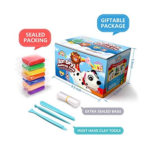 Sago Brothers Air Dry Clay, 36 Colors Modeling Clay for Kids, Mold...