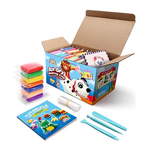 Sago Brothers Air Dry Clay, 36 Colors Modeling Clay for Kids, Mold...