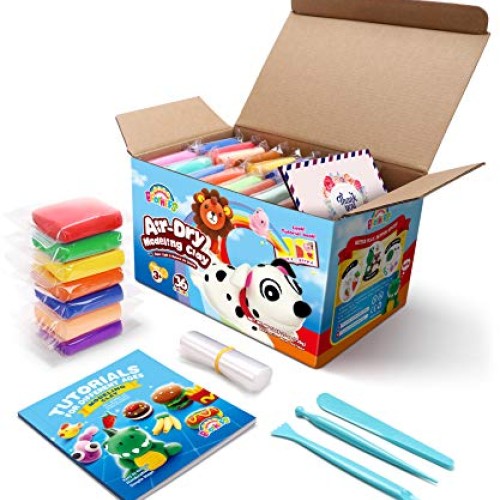 Sago Brothers Air Dry Clay, 36 Colors Modeling Clay for Kids, Mold...