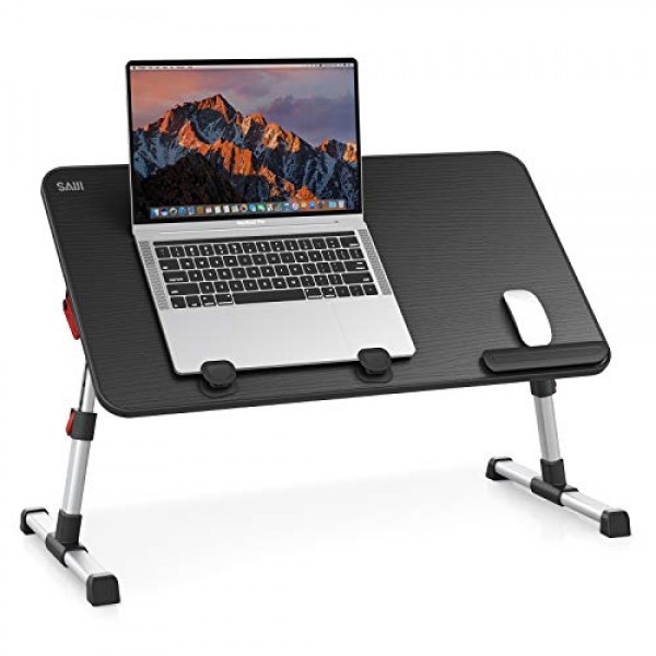 [Large Size] Laptop Bed Tray Table, SAIJI Adjustable Laptop Stand,...