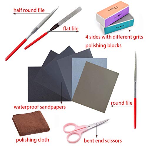 13 Pieces Resin Casting Tools Set - Include Sand Papers, Polishing...