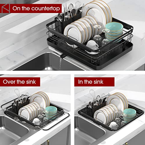 Sakugi Sink Drying Rack - Dish Rack with Drainboard for Kitchen Co...