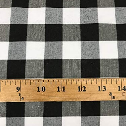 Sal Tex Fabrics, 1 Gingham Buffalo Checkered Poly Cotton Fabric 6...