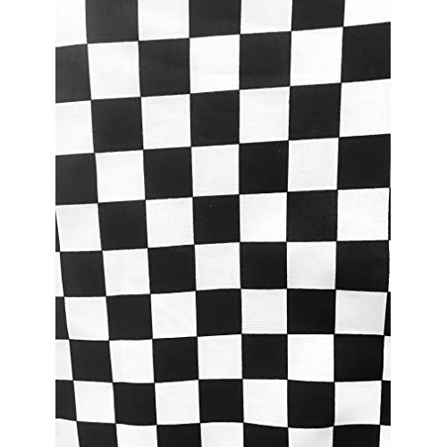 Sal Tex Fabrics, 1X1 Car Race Finished Line Checkered Board Poly...
