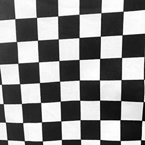 Sal Tex Fabrics, 1X1 Car Race Finished Line Checkered Board Poly...