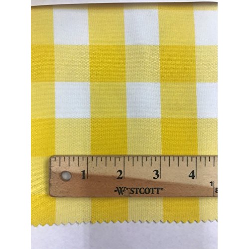 Sal Tex Fabrics, 1X1 Gingham Buffalo Checkered 100% Polyester, 6...