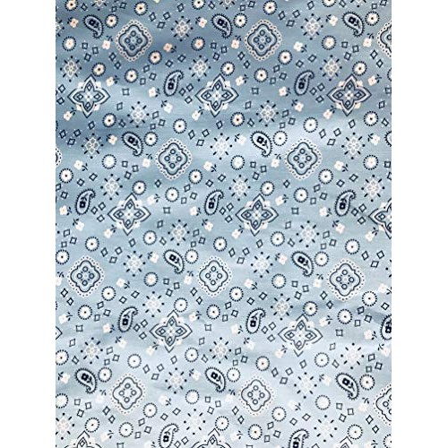 SAL TEX FABRICS, Paisley Bandanna Polyester Cotton Print Fabric, S...