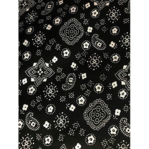 SAL TEX FABRICS, Paisley Bandanna Polyester Cotton Print Fabric, S...