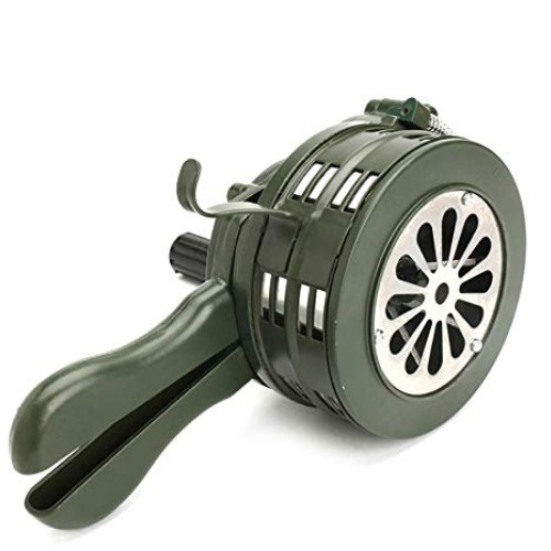 Hand Crank Siren Horn Manual Operated Metal Alarm Handheld Air Rai...