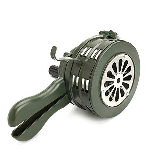 Hand Crank Siren Horn Manual Operated Metal Alarm Handheld Air Rai...