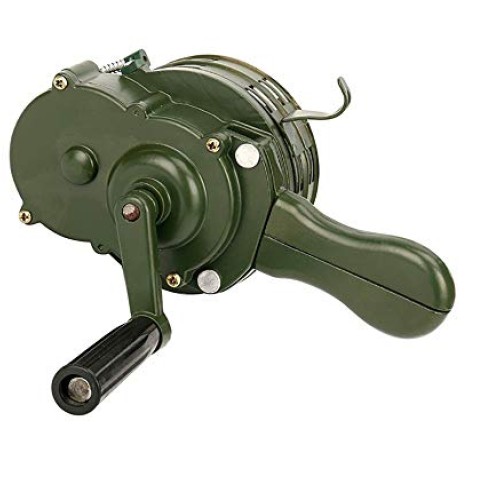 Hand Crank Siren Horn Manual Operated Metal Alarm Handheld Air Rai...