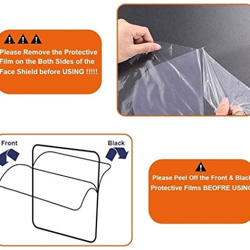 salipt Face Shields Set with 12 Replaceable Anti Fog Shields and 6...