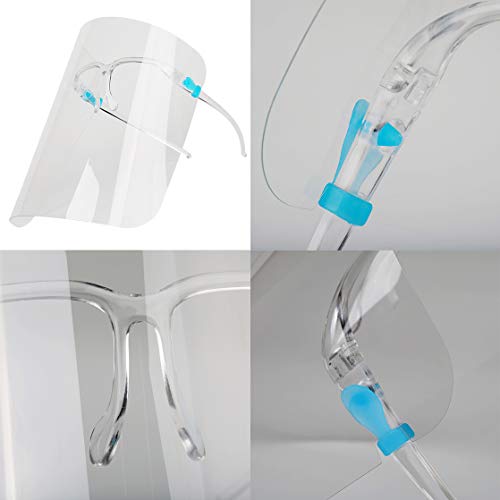 salipt Face Shields Set with 12 Replaceable Anti Fog Shields and 6...