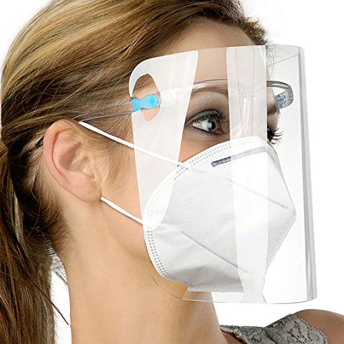 salipt Face Shields Set with 12 Replaceable Anti Fog Shields and 6...