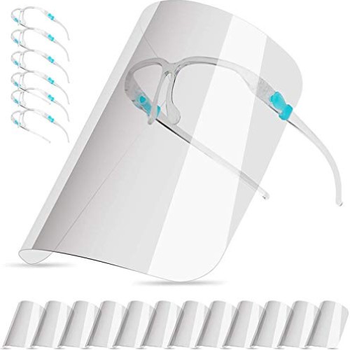 salipt Face Shields Set with 12 Replaceable Anti Fog Shields and 6...