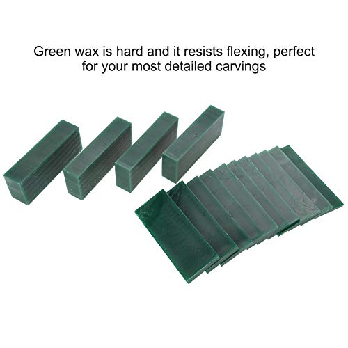15 PCS 4/6/8/21/23mm Thickness Green Carving Wax Piece, Jewelry En...