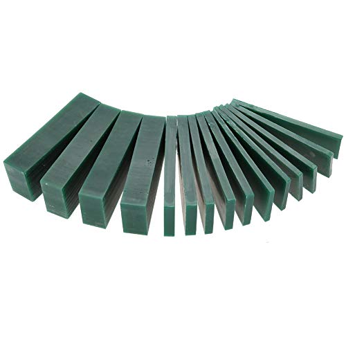 15 PCS 4/6/8/21/23mm Thickness Green Carving Wax Piece, Jewelry En...
