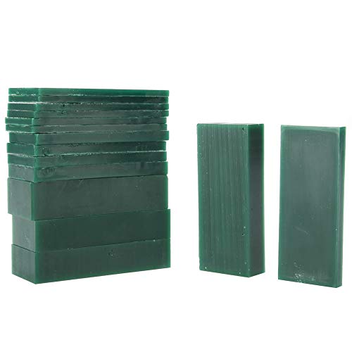 15 PCS 4/6/8/21/23mm Thickness Green Carving Wax Piece, Jewelry En...