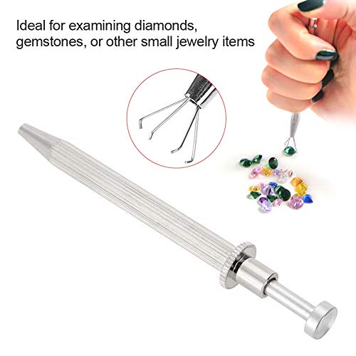 Professional diamond Holder Pick-Up Tool Diamond Gems Prong Tweeze...