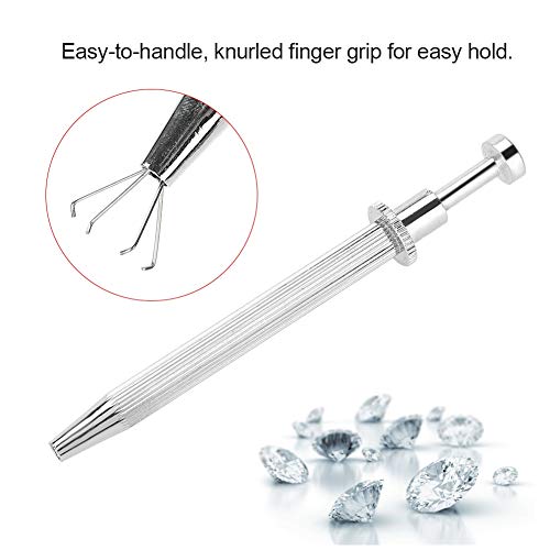 Professional diamond Holder Pick-Up Tool Diamond Gems Prong Tweeze...