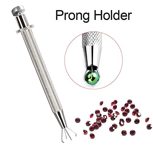 Professional diamond Holder Pick-Up Tool Diamond Gems Prong Tweeze...