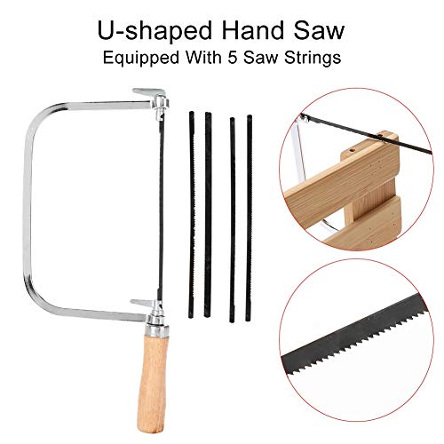 Woodworking Saw, Multi Purpose Adjustable Handsaws, DIY U Shaped B...
