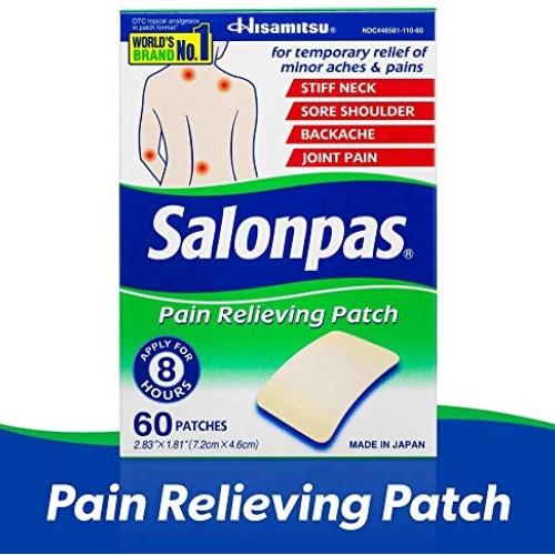 Salonpas Pain Relieving Patch for Back, Neck, Shoulder, Knee Pain ...