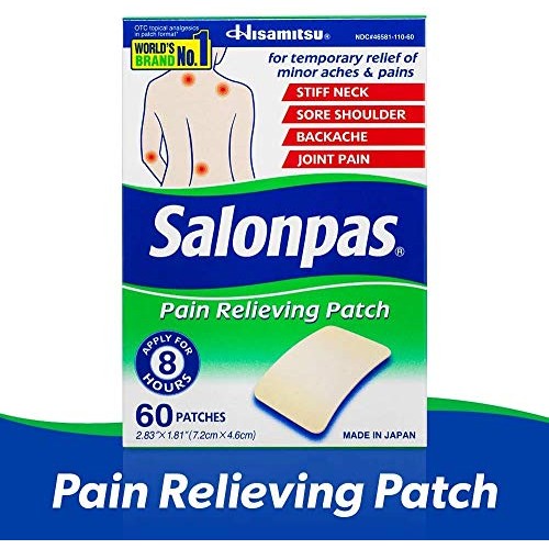 Salonpas Pain Relieving Patch for Back, Neck, Shoulder, Knee Pain ...