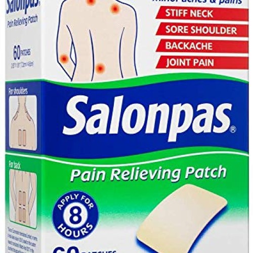 Salonpas Pain Relieving Patch for Back, Neck, Shoulder, Knee Pain ...