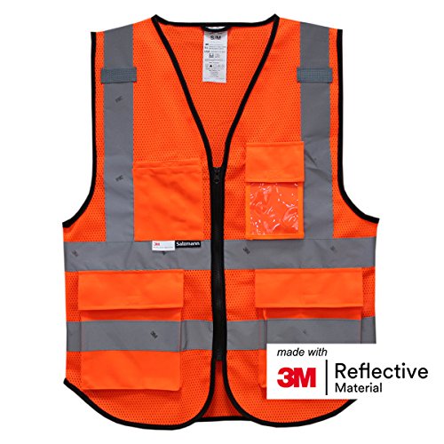 Salzmann 3M Multi-Pocket Safety Mesh Vest | High Visibility Reflec...