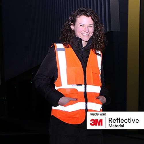 Salzmann 3M Multi-Pocket Safety Mesh Vest | High Visibility Reflec...