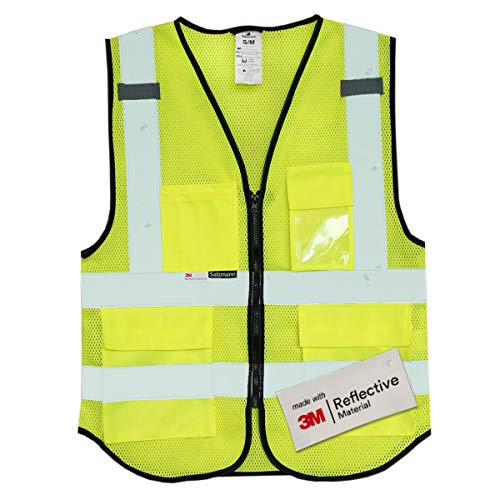 Salzmann 3M Multi-Pocket Safety Mesh Vest | High Visibility Reflec...