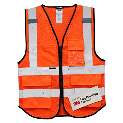 Salzmann 3M Multi-Pocket Safety Mesh Vest | High Visibility Reflec...