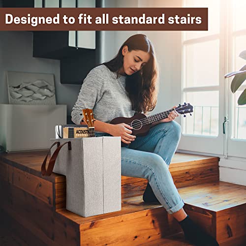 SAM AND MABEL Stair Baskets for Carpeted and Wooden Stairs - 16” L...