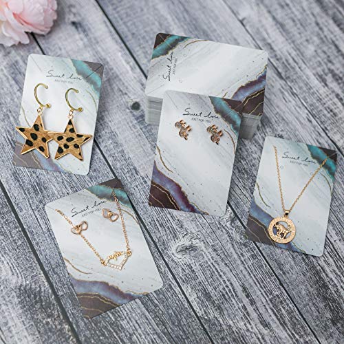 Necklace Card Earring Cards for Display Jewelry Display Hanging Ca...