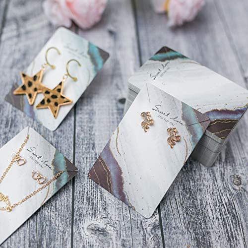 Necklace Card Earring Cards for Display Jewelry Display Hanging Ca...
