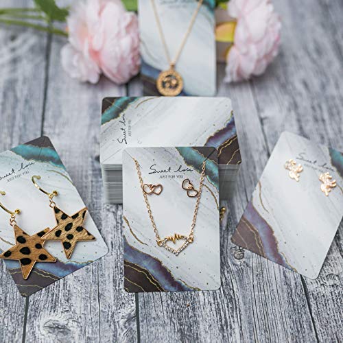 Necklace Card Earring Cards for Display Jewelry Display Hanging Ca...