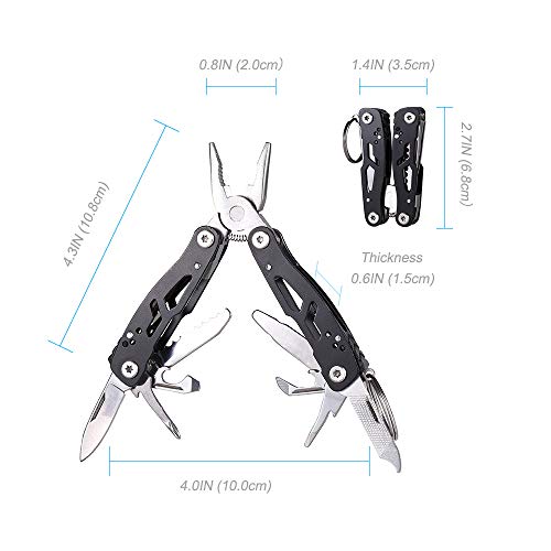 Multitool MINI Multitool Pliers 14-In-1,Gifts for Boyfriend, Folda...