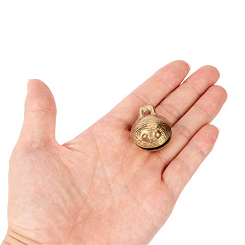 6PCS 1.3inch Vintage Bronze Jingle Bells Antique Copper Bell Brass...