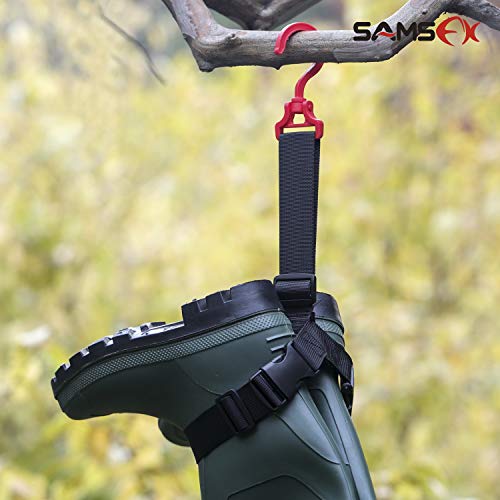 SAMSFX Fishing Wader Boot Hanger Hanging Strap Belt with Swivel Ho...
