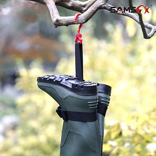 SAMSFX Fishing Wader Boot Hanger Hanging Strap Belt with Swivel Ho...